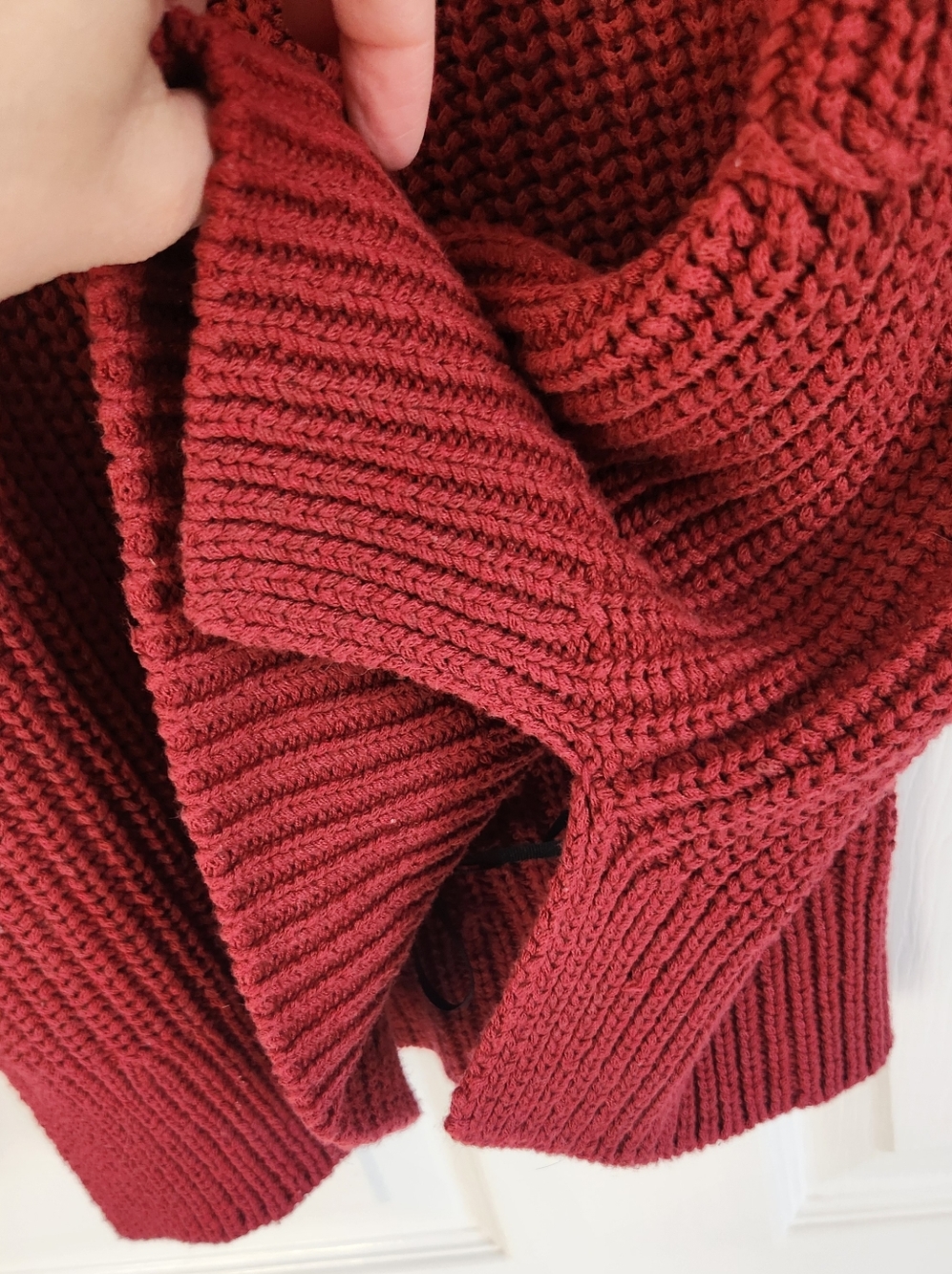 Distressed Chunky Sweater - Rust - Picture 4 of 6